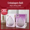 Leite em pó caixa de plástico pet caixa de cor de plástico personalizado impresso transparente PVC caixa de embalagem de presente personalizado pp fosco caixa