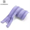 Fábrica personalizada No. 5 Cremallera de Nylon Cola Abierta Ropa con Protección Solar Cremallera Lisa para Maletas Zapatos y Botas Cremallera Colorida
