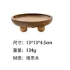 Bandeja Ovalada Redonda de Madera de Acacia de Alta Gama Difusor de Aromaterapia Asimétrico Piedra Joyería Dulces Bandeja de Almacenamiento Base de Bola