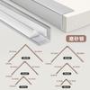 Tira protectora de esquina de borde igual de aleación de aluminio Línea de puntos para baldosas cerámicas con adhesivo Línea de puntos autoadhesiva Línea de puntos Esquina de pared de sala de estar Encapsulación Línea decorativa