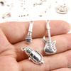 Instrumentos Musicais Estilo Retrô Ins Pingente Prata Antiga DIY Colar Pulseira Feito à Mão Acessórios Criativos Boutique Explosões