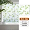 Película de Vidrio Floral Estilo Francés Vintage para Ventanas de Baño, Película Estática Anti-Miradas Mate para Ventanas de Cocina