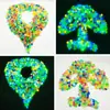 Cubos de Gelo Luminosos Ecológicos em Formato, Pedras Fluorescentes Coloridas, Areia para Fundo de Aquário, Acessórios de Decoração para Aquário Atacado