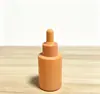 Botella de Aceite Esencial de Macarrón Colorido de 30 ml, Botella de Vidrio Cosmético con Spray Resistente a la Luz, Botella Gotero con Punta de Goma, Botella Dispensadora de Líquido Original