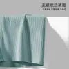 Calzoncillos tipo bóxer de algodón acanalado con rayas verticales, de tiro medio para hombre, empaquetados individualmente, ropa interior de algodón de fibra larga, 100% algodón para adolescentes