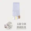 Meias femininas de cinco dedos, estilo fino de verão, cores vibrantes, absorventes de suor, resistentes a odores, meias curtas para mulheres, adequadas para primavera e outono