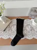 Calcetines de Malla Calada de Seda para Mujer Primavera y Verano, Calcetines Delgados de Encaje, Calcetines Blancos de Media Pierna Holgados, Estilo Japonés