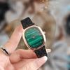 Reloj Electrónico de Cuarzo para Estudiantes de Secundaria Reloj Cuadrado para Mujer Reloj de Pulsera con Correa de Cuero Reloj para Estudiante