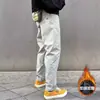 Pantalones Nuevos de Hombre Primavera 2026 Moda Tendencia Pantalones Deportivos Triángulo Etiqueta Blanca Holgado Polar Pantalones Casuales para Exteriores Ropa de Trabajo