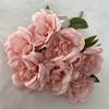 Un gran número de personajes de la suerte 7 cabezas rosa de nieve flor de boda fila accesorios de decoración interior exposición flor de seda europea a todo color