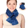Almofada de Pescoço Aquecida por Micro-ondas Transfronteiriça Recheada com Sementes de Linhaça de Lavanda com Fivela para Coluna Cervical Ombro Quente Frio Compressão Almofada de Ombro