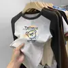 Camada Base de Fleece Color Block Tendência Estilo Coreano para Meninos 2026 Novo Outono/Inverno Top Quente de Manga Longa Patchwork para Crianças de Tamanho Médio a Grande