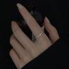 Anillo de Amor con Diseño de Sentido de Línea Envolvente para Mujer Nuevo Simple Estilo Coreano Dulce en Forma de Corazón Anillo Abierto Personalizado INS