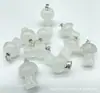Europa y Estados Unidos venta caliente cristal natural piedra ágata 2 cm mini hongo colgante collar accesorios DIY hecho a mano