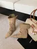 Botas Empilhadas da Moda da Internet para o Outono de 2026, Uso Duplo Conversível, Bico Fino, Salto Embutido, Botas Longas Hot Girl, Botas Western