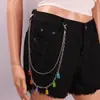 Joyería Transfronteriza Europea y Americana Estilo Punk Oso de Resina de Color Caramelo Cadena para Pantalones Hip-hop Callejero Colgante para Pantalones para Adolescentes