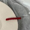 Grampo de Cabelo Vermelho Estilo Francês Retrô Elegante para Mulheres Outono e Inverno Franja Cabelo Quebrado Grampo de Alta Qualidade Lateral Acrílico Headwear