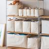 Colcha de Algodão Organização de Roupas Saco de Armazenamento para Guarda-Roupa Cesta de Armazenamento para Roupas Saco de Armazenamento com Acabamento em Lona Saco de Armazenamento Sandwich