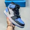 Zapatillas de Baloncesto Retro Originales Aj1 de Caña Alta Off-White Jordan 1 con Textura de Lichi, Zapatillas Casuales Cómodas y Versátiles