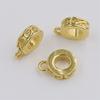 Acessórios para Joias DIY Contas Espaçadoras com Padrão Dourado Banhadas a Cobre com Preservação de Cor Materiais para Pingente Pulseira Colar
