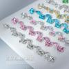 30 piezas de taladro para uñas de azúcar, joyería mixta, taladro de uñas con forma de ráfaga larga, ángulo recto, cuadrado, puntiagudo, accesorios para uñas, taladro de azúcar de cristal