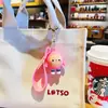 Llavero de coche de fiesta de muñeca de huevo de dibujos animados para mujer, muñeca linda, pareja, colgante para mochila, llavero, regalo para niños, venta al por mayor
