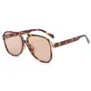 Nuevas Gafas de Sol de Doble Puente con Montura Grande Transfronterizas Europeas y Americanas Gafas Multicolores de Moda Ins para Hombres Gafas de Sol de Moda Retro para Mujeres