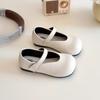 Zapatos de Cuero para Niños 2025 Primavera y Otoño Nuevos Estilo Coreano Zapatos de Princesa para Niñas Los Más Fáciles de Combinar para Niñas Zapatos de Velcro Modernos