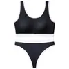 Comercio Exterior Ropa Deportiva Transfronteriza Conjunto de Sujetador Deportivo y Tanga para Mujer Correa Cruzada para el Pecho Almohadilla para el Pecho Chaleco Venta Directa de Fábrica