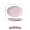 Cuenco y plato estilo crema, aptos para vajilla de color bajo esmaltado para el hogar, juego completo de cuencos de cerámica de alto valor cromático, platos y platos al por mayor.