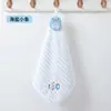 Toalla de mano cuadrada engrosada toalla pequeña para lavarse la cara secarse las manos suave absorbente resistente al color toalla de mano con logotipo de jardín de infantes