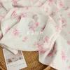 Tecido para Pijama e Roupa de Casa de Gaze de Algodão Dupla Camada Estilo Nacional Pequena Estampa Floral Crepe