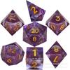 Dados de resina de areia movediça transfronteiriços líquidos DND Dungeons and Dragons TRPG jogo de mesa terno de dados grupo de corrida Csulu