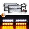 Luces estroboscópicas de alta potencia para coche uno a cuatro 6 luces luces de techo luces estroboscópicas de 24 LED luces de advertencia en las luces de rejilla luces laterales