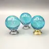 Manija de Bola de Burbuja de Cristal de Agujero Único de 30 mm Base de Aleación de Aluminio Manija de Puerta de Gabinete de Cocina Armario Manija de Cajón