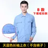 Ropa de Trabajo de Verano de Algodón Lavado, Manga Corta, Manga Larga, Uniformes de Fábrica para Hombres y Mujeres, Ropa de Trabajo de Manga Larga, Conjunto de Ropa de Trabajo Ultra-Delgada Transpirable, Azul