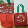 Bolsa Tote Halloween Colorida Estampada Personalizada Sacola Não Tecida Embalagem de Presente para Festa Bolsa de Presente de Natal Personalizada Atacado