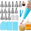 Conjunto de Bicos Decoradores Amazon em Estoque do Fabricante, Bico Decorador de Creme para Bolo, Ferramenta de Decoração, Espátula, Ferramentas de Confeitaria DIY