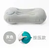 Cojín lumbar inflable tipo presión para viajes largos en avión protector de almohada para la cintura soporte lumbar para dormir