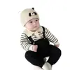 Toucas para Bebês para Outono e Inverno, Toucas de Lã Tricotadas Fofas, Toucas Quentes para Recém-Nascidos e Bebês, Toucas Modernas para Bebês de Poucos Meses