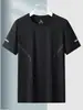 Camiseta de Malla de Fabricante Original Verano Transpirable Delgada Capa Base Transpirable Manga Corta Seda de Hielo Secado Rápido Hueca Camiseta Deportiva