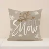 Funda de almohada navideña de invierno más vendida de Amazon para decoración del hogar, funda de cojín para sofá, funda de cojín festiva