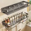 Estante multifuncional con ventosa para uso doméstico, solución de almacenamiento sin taladro y sin dejar rastro para baño y lavabo