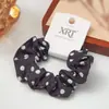 Goma para el cabello de lunares y cuadros estilo coreano para mujer, Alta elasticidad, Accesorio para el cabello, Linda y dulce, Adecuada para caras pequeñas