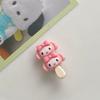 Horquilla de Sanrio con forma de paleta de colores sólidos, mini flequillo de dibujos animados para estudiantes, accesorio para el cabello con clip lateral