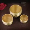 Cilindro Baifu de Latão Ornaments de Mesa Recrutando Cilindro Rice Caicai Pequena Cornucópia de Bronze Cinzeiro Cinco Tigres Artesanato de Recrutamento Naifu