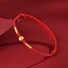 Pulseira Cubo de Açúcar de Ouro Puro 999 Shuibei Gold para Mulheres Pulseira Trançada DIY de Ouro Duro 5D para o Ano de Nascimento Presente de Atração de Clientes para a Indústria da Beleza