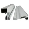 Cortina de puerta magnética, riel de aleación de aluminio con riel deslizante de doble ranura, riel guía deslizante montado en la parte superior, accesorios engrosados