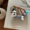 Novo Estilo Ins Coreano Fofo Estrela Desenho Animado Pingente de Bolsa Bola de Pelo Colorida Versátil Chaveiro Pingente Celular