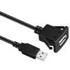 Cable de Datos de Carga Rápida para Coche Cable de Datos de Carga Rápida USB 3.0 de una Sola Cabeza Corriente de 2A Cable de Datos USB de Panel Embebido 3.0